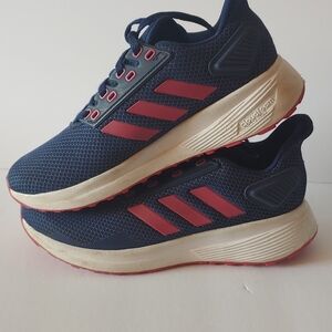 Adidas Youth Size 5 Girls Sneakers Blue Fuschia Cloudfoams Big Kids